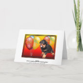 Happy Birthday Karte (Rückseite)