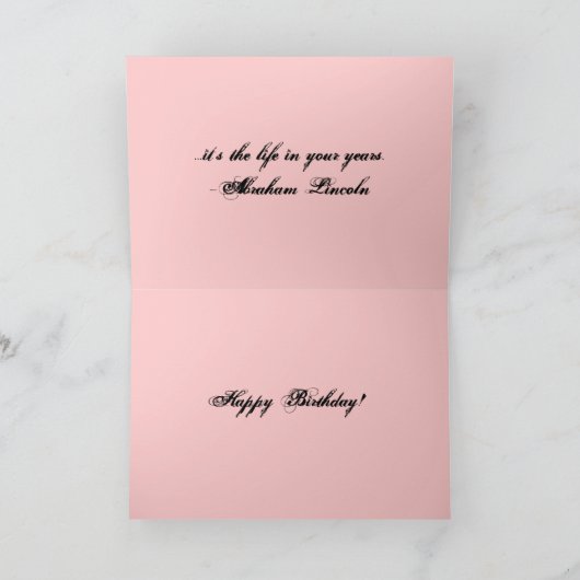 Happy Birthday Karte (Innenseite)