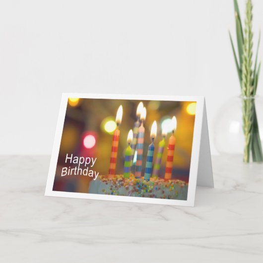 Happy Birthday Karte (Vorderseite)