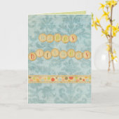 Happy Birthday Karte (Gelbe Blume)