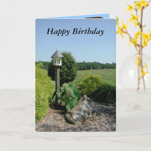 Happy Birthday Karte (Gelbe Blume)