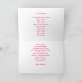 Happy Birthday Karte (Innenseite)