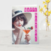 Happy Birthday Karte (Gelbe Blume)