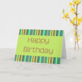 Happy Birthday Karte (Gelbe Blume)