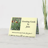 Happy Birthday Karte (Rückseite)