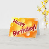 Happy Birthday Karte (Gelbe Blume)