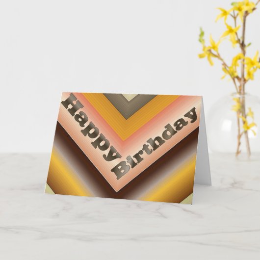 Happy Birthday Karte (Gelbe Blume)