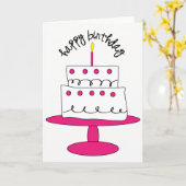 Happy Birthday Karte (Gelbe Blume)