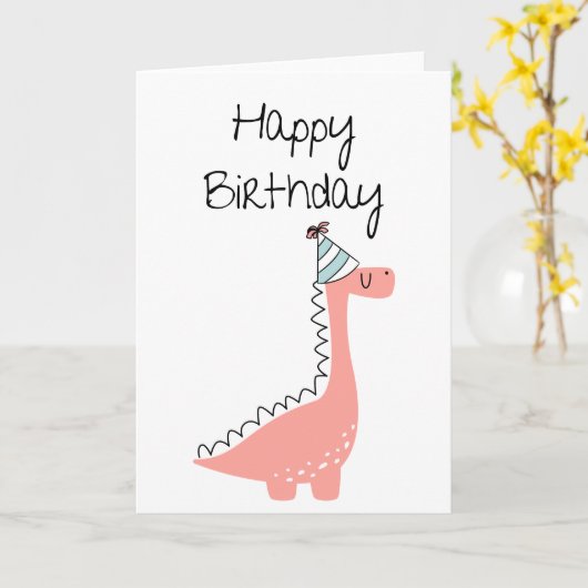 Happy Birthday Karte (Gelbe Blume)