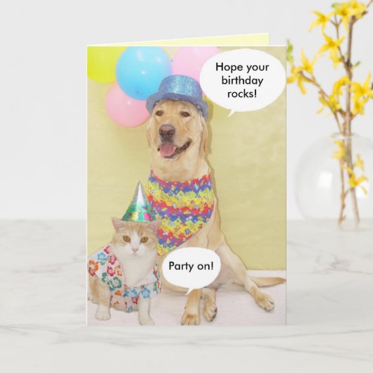 Happy Birthday Karte (Gelbe Blume)