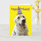 Happy Birthday Karte (Gelbe Blume)