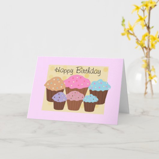 Happy Birthday Karte (Gelbe Blume)