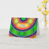 Happy Birthday Karte (Gelbe Blume)