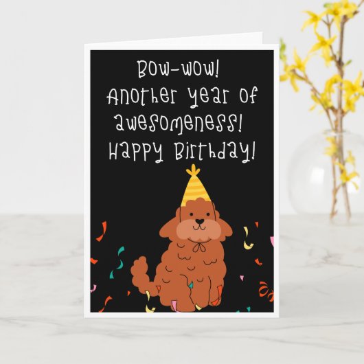 Happy Birthday Karte (Gelbe Blume)