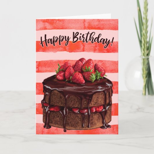 Happy Birthday Karte (Vorderseite)