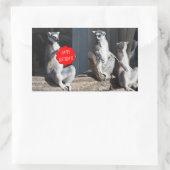 Happy Birthday Katta Rechteckiger Aufkleber (Tasche)