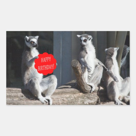 Happy Birthday Katta Rechteckiger Aufkleber (Vorderseite)