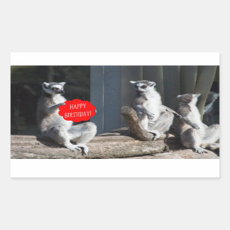 Happy Birthday Katta Rechteckiger Aufkleber