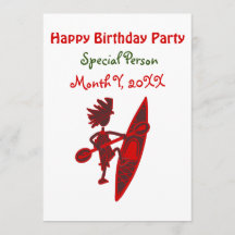 Happy Birthday Kayaker Virtual