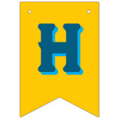 Happy Birthday Kerzen und Farben Wimpelkette (Zweite Fahne)