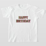 HAPPY BIRTHDAY KID T-Shirt<br><div class="desc">Ein fröhliches Design,  das dem Jungen bei seiner Feier zusätzlichen Spaß und Spannung verleiht.</div>