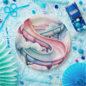 Happy Birthday Kids’ Birthday Waterslide Party Pappteller (Party)