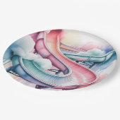 Happy Birthday Kids’ Birthday Waterslide Party Pappteller (Schrägansicht)