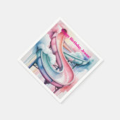 Happy Birthday Kids’ Birthday Waterslide Party Serviette (Ecke)