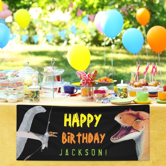 Happy Birthday Kids Dinosaur Geburtstag Banner