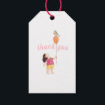 Happy Birthday Kids Girl Danke Geschenkanhänger<br><div class="desc">Dieses lustige und niedliche Mädchen Geburtstag Dankeschön-Geschenk-Tag bietet ein fröhliches kleines Mädchen mit einem Ballon mit einem Vogel auf oben. In der Kollektion 'Bird on Balloon' sehen wir Kinder spielen, Drachenfliegen, Ballon, Kuchen, Gitarre, Picknickkorb. Individuell anpassen, um es zu Ihrem ganz eigenen :) Sehen Sie die Erholung der Sammlung, die...</div>