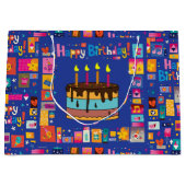 Happy Birthday Kids Große Geschenktüte (Vorderseite)