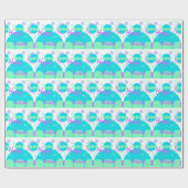 Happy Birthday Kids Personalisiert Wrapping Paper Geschenkpapier (Flach)