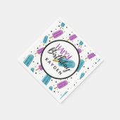 Happy Birthday Kid's Summer Ice Pop Party Cake Serviette (Ecke)