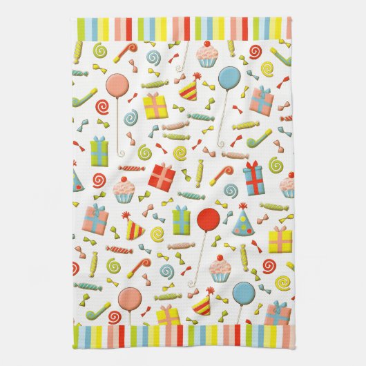 Happy Birthday Kitchen Handtuch (Vertikal)