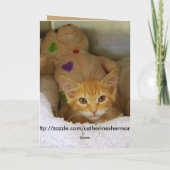 Happy Birthday Kitten Karte (Rückseite)