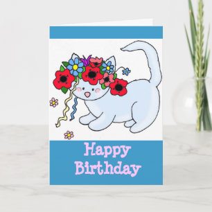 Happy Birthday Kitten Karte