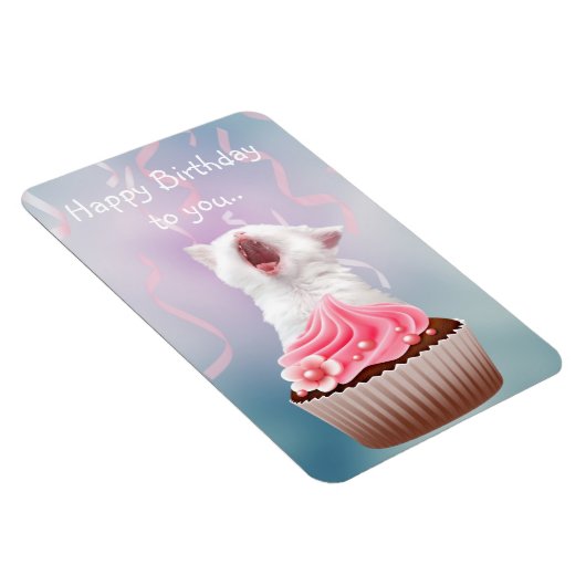 Happy Birthday Kitten Magnet (Rechte Seite)