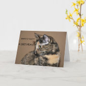 Happy Birthday Kitty Card Karte (Gelbe Blume)