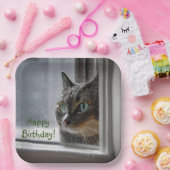 Happy Birthday Kitty Cat Pappteller (Party)