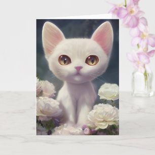 Happy Birthday Kitty Cat Personalize Name Karte