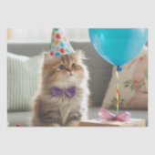 Happy Birthday Kitty Cat Seidenpapier (Vorderseite)