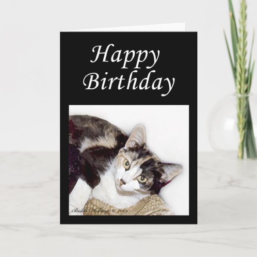 Happy Birthday Kitty Karte (Vorderseite)