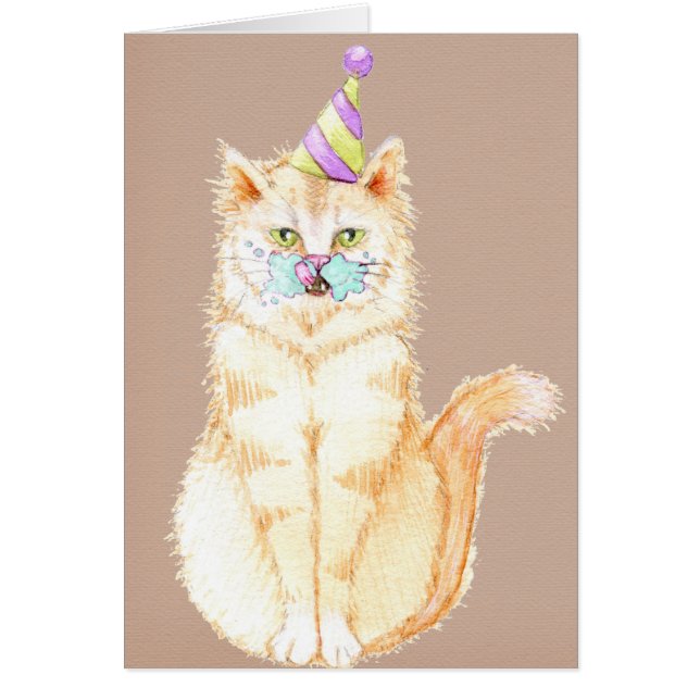 Happy Birthday | Kitty mit Cake Face (Vorne)