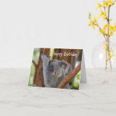 Happy Birthday Koala Bear Karte (Gelbe Blume)