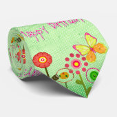 Happy Birthday Krawatte (Gerollt)