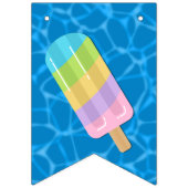 Happy Birthday l Pool Party l Dessert Wimpelkette (Erste Fahne)