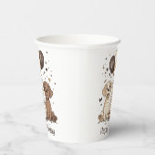 Happy Birthday Labrador Retriever Hunde Pappbecher (Rechts)