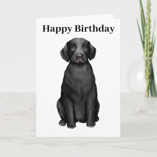 Happy Birthday Labrador Retriever Karte (Vorderseite)