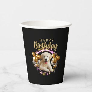 Happy Birthday Labrador Retriever Pappbecher