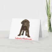 Happy Birthday Labrador Retriever Puppy Dodge Card Karte (Rückseite)